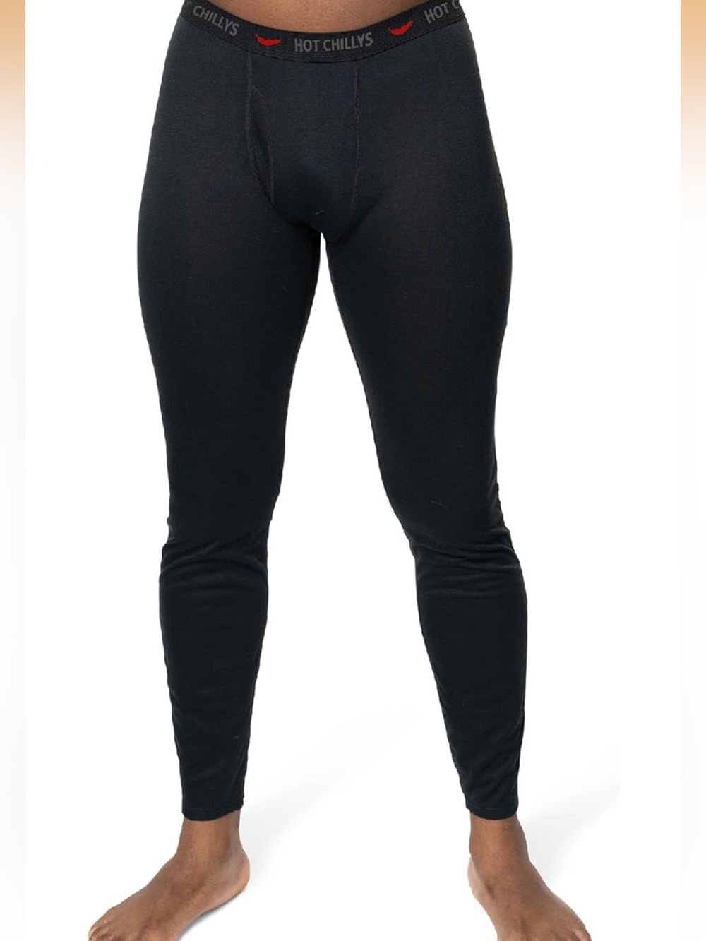 Hot Chillys Men Skins Bottom, Color: Black, Size: L 1464/bb7-1